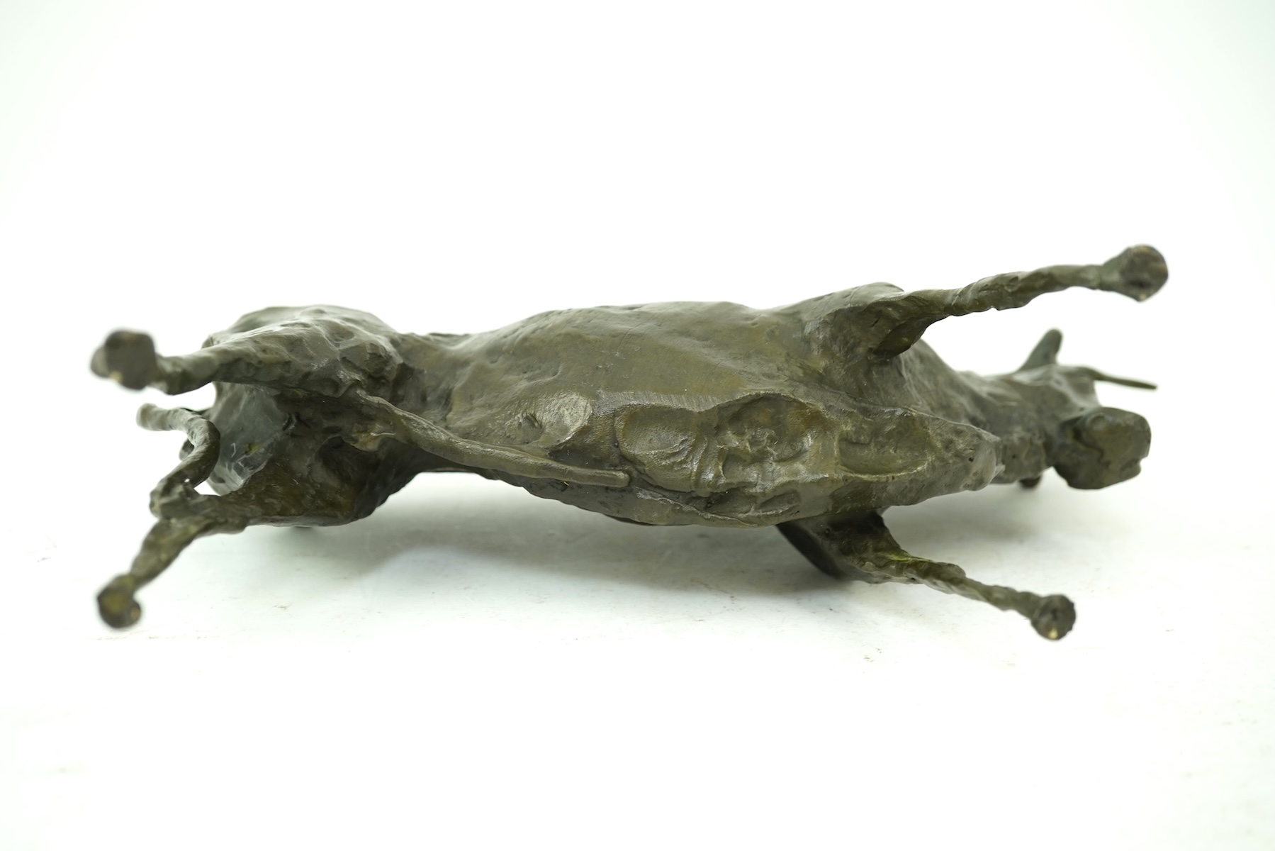 After Pablo Picasso (Spanish 1881-1973): A patinated bronze figure of an Andalusian bull